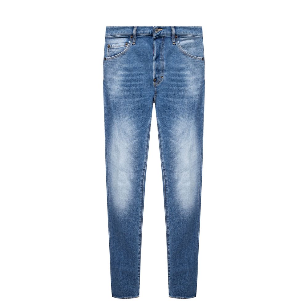 Dsquared² Blue Cotton Men's Distressed Jean