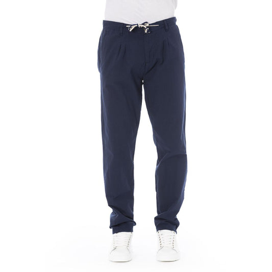 Baldinini Trend Blu Cotone Uomo Chino