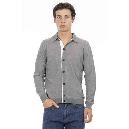 Camicia da uomo Baldinini Trend in cotone grigio