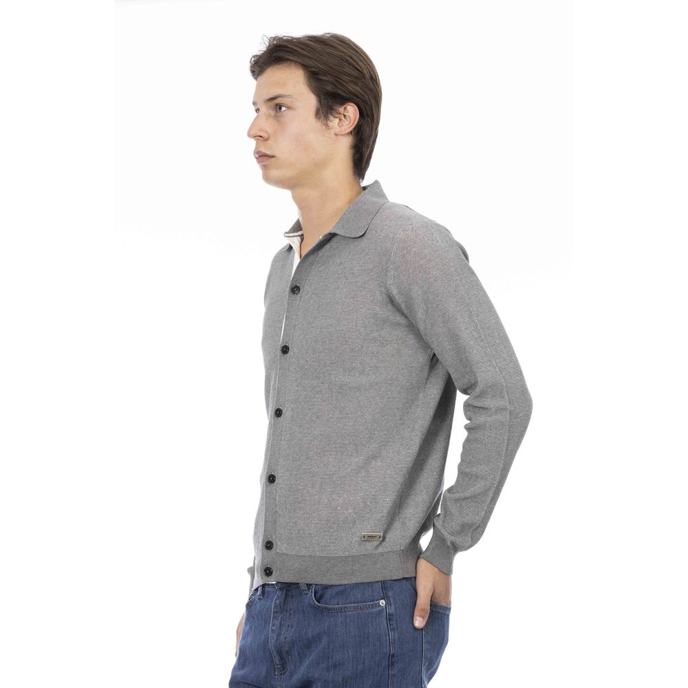 Camicia da uomo Baldinini Trend in cotone grigio