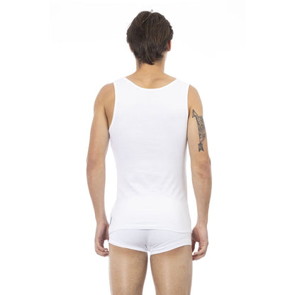 Canotta da uomo in cotone bianco Bikkembergs