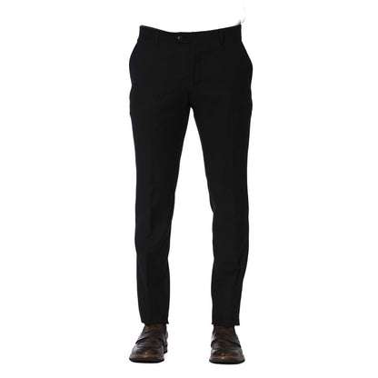 Trussardi Pantaloni Uomo Lana Nero