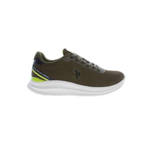 US POLO ASSN. Eleganti scarpe da ginnastica sportive stringate verdi