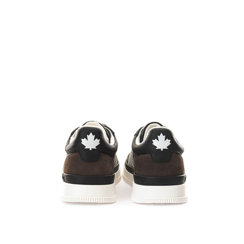 Sneaker in pelle nera Dsquared²