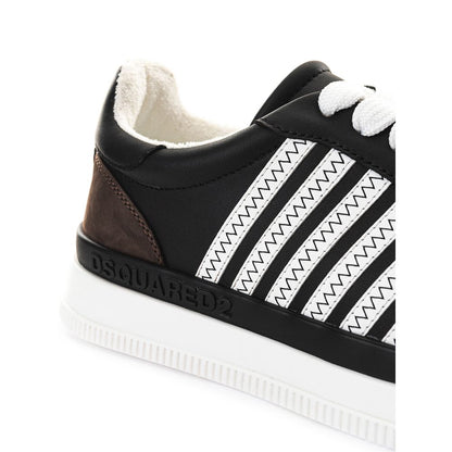 Sneaker in pelle nera Dsquared²