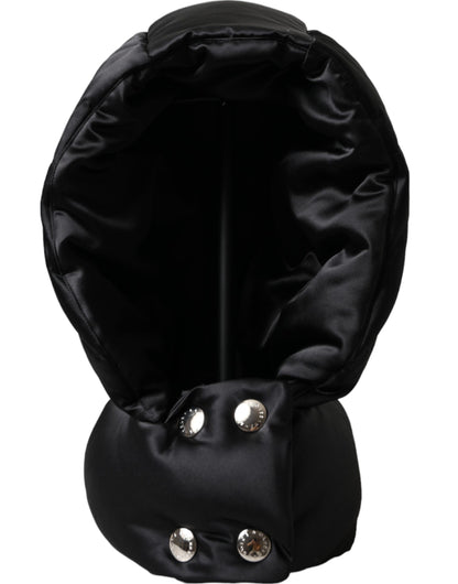 Dolce &amp; Gabbana Cappello avvolgente in poliestere nero