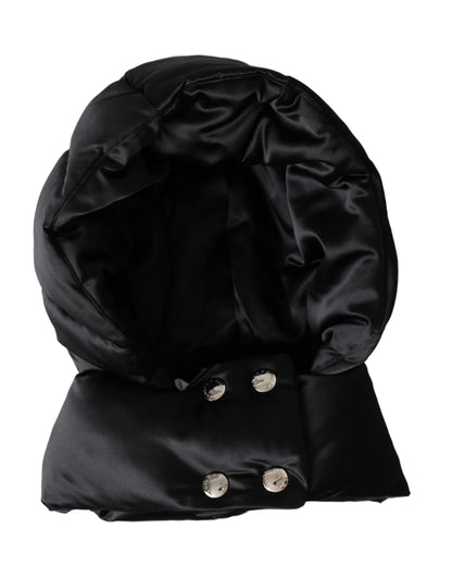 Dolce &amp; Gabbana Cappello avvolgente in poliestere nero