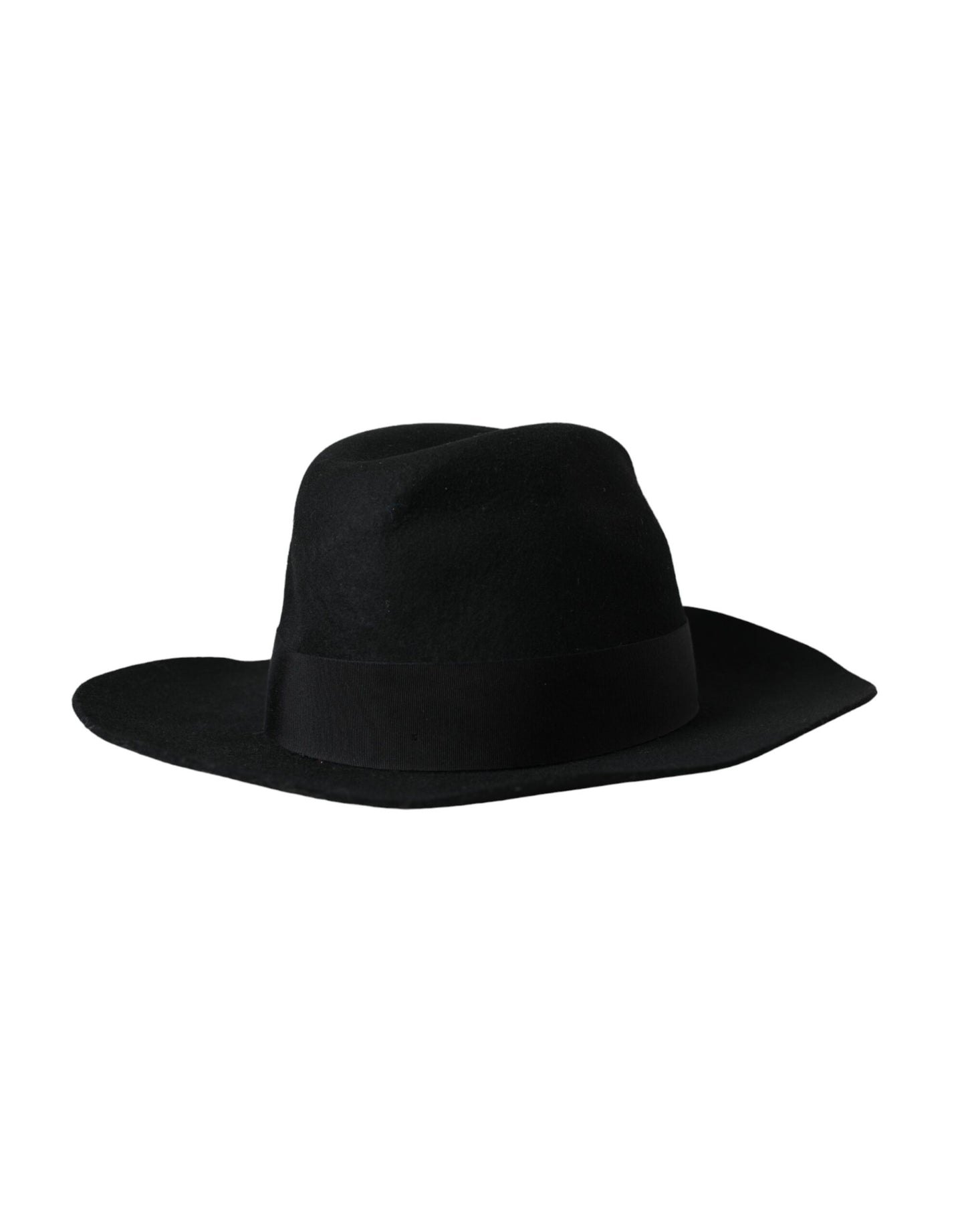 Dolce &amp; Gabbana Cappello da donna Fedora Trilby in coniglio nero