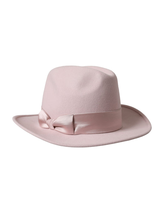 Dolce &amp; Gabbana Cappello da donna Fedora Trilby con coniglio rosa