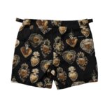 Dolce & Gabbana Black Sacred Heart Beachwear Shorts Swimwear