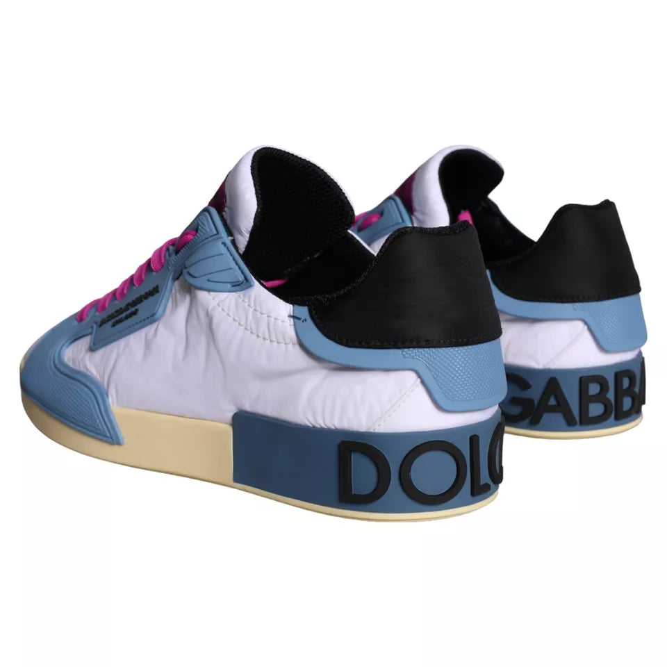 Dolce &amp; Gabbana Sneakers basse in pelle multicolore Scarpe da uomo