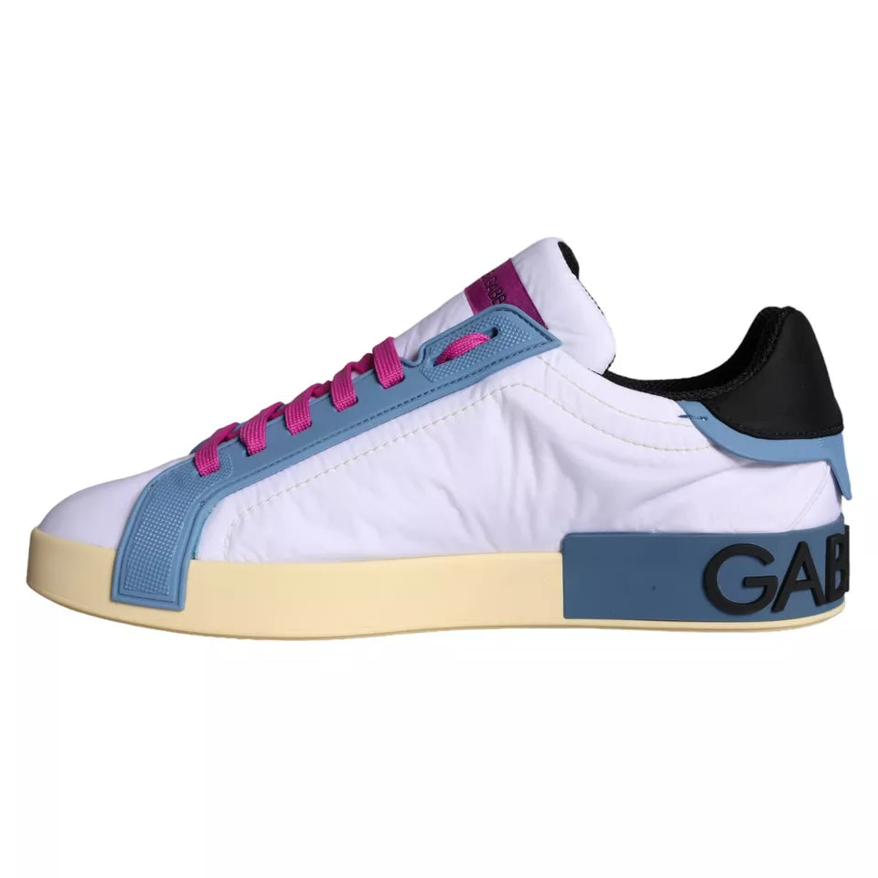 Dolce &amp; Gabbana Sneakers basse in pelle multicolore Scarpe da uomo