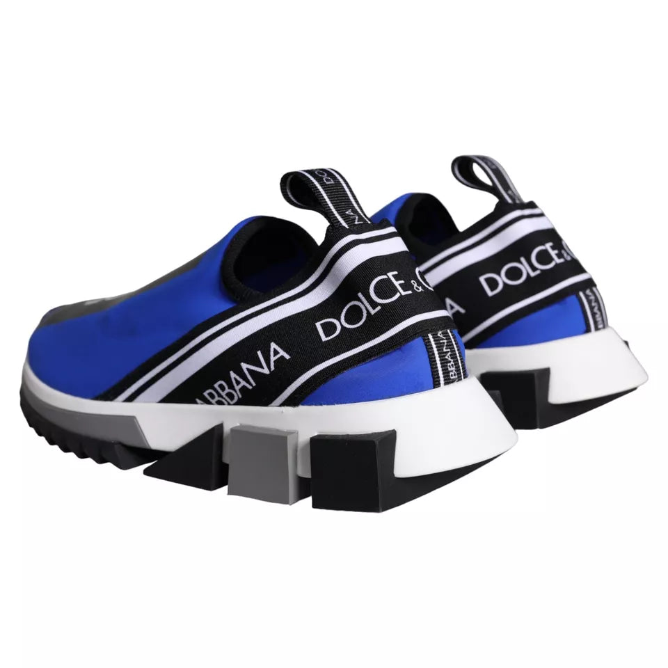 Dolce &amp; Gabbana Blu Logo Low Top Sorrento Sneakers Scarpe