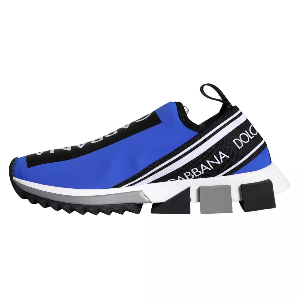 Dolce &amp; Gabbana Blu Logo Low Top Sorrento Sneakers Scarpe