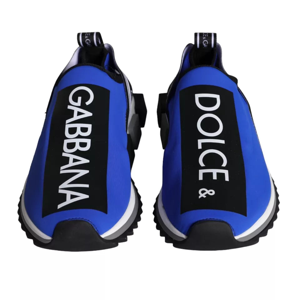 Dolce &amp; Gabbana Blu Logo Low Top Sorrento Sneakers Scarpe