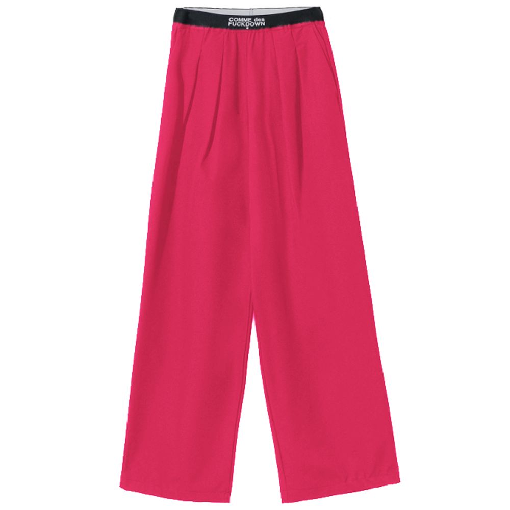 Comme Des Fuckdown Jeans e pantaloni in poliestere fucsia