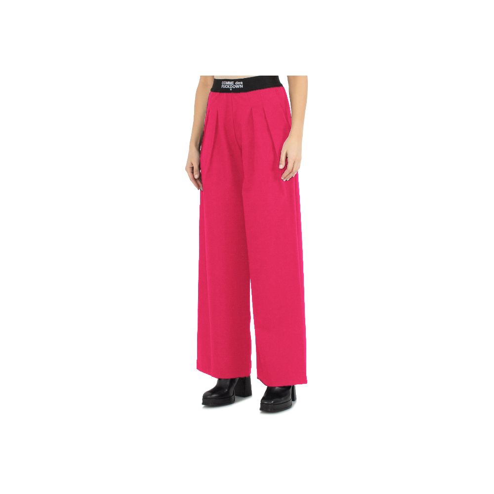 Comme Des Fuckdown Jeans e pantaloni in poliestere fucsia