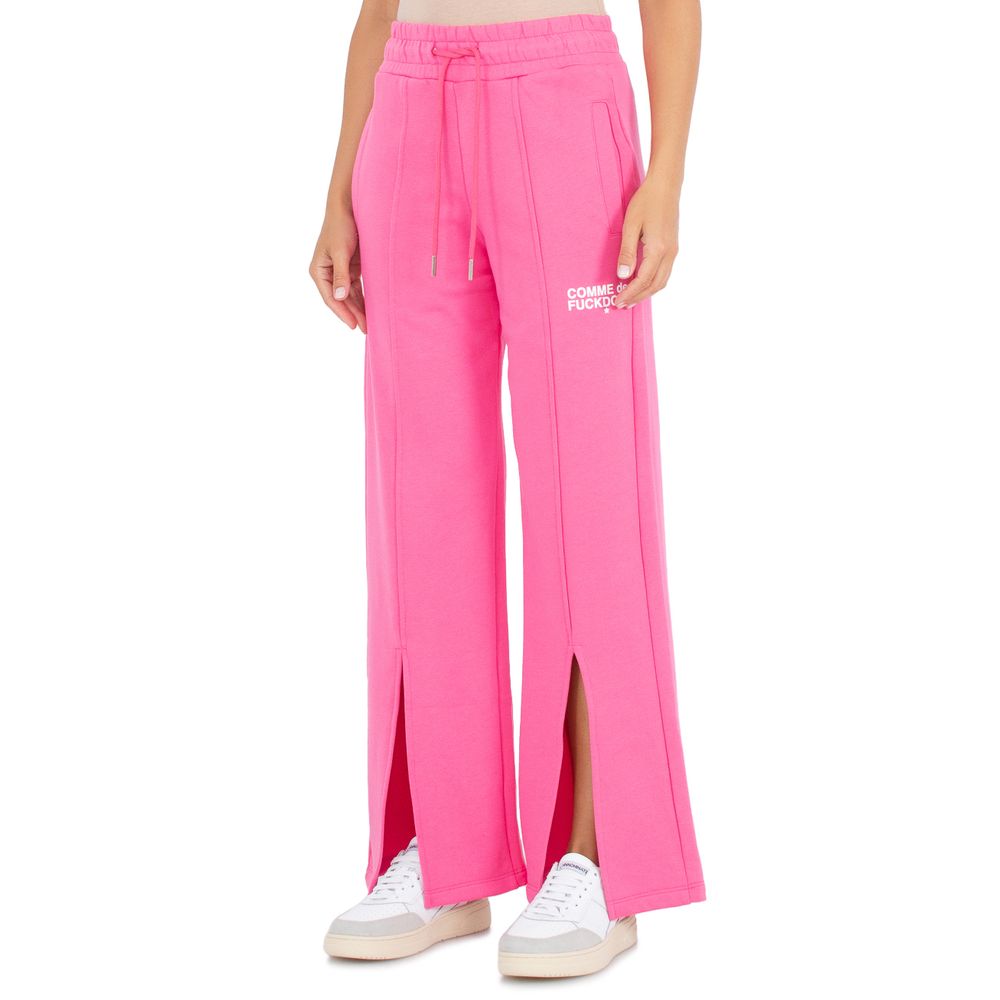 Comme Des Fuckdown Pink Cotton Jeans & Pant