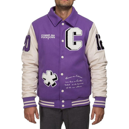 Comme Des Fuckdown Purple Polyester Jacket