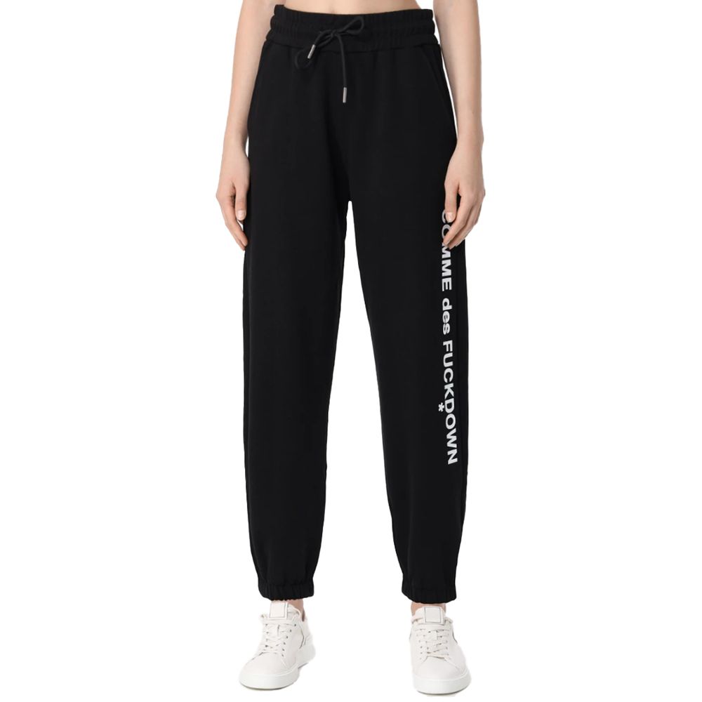 Comme Des Fuckdown Black Cotton Jeans & Pant