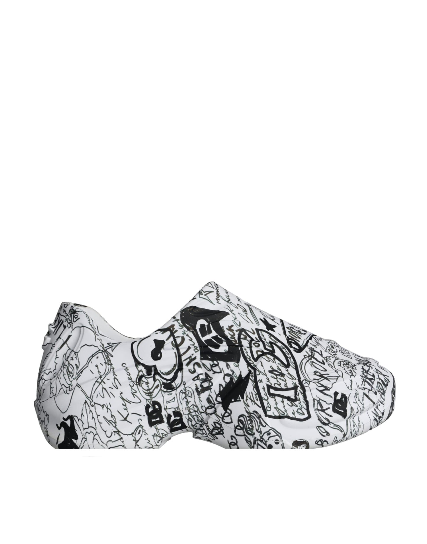 Dolce &amp; Gabbana Scarpe da ginnastica Daymaster Graffiti bianche e nere