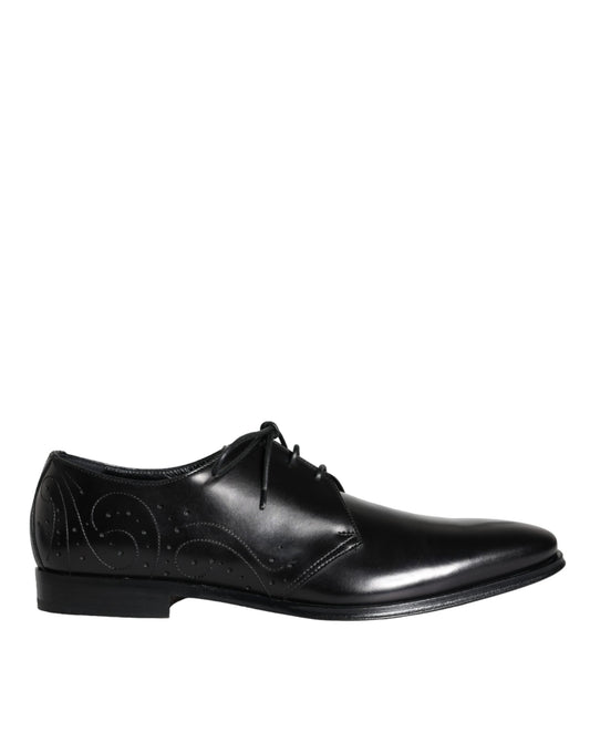 Dolce &amp; Gabbana Scarpe Derby da uomo in pelle di vitello nera