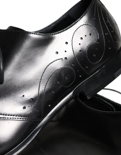 Dolce &amp; Gabbana Scarpe Derby da uomo in pelle di vitello nera