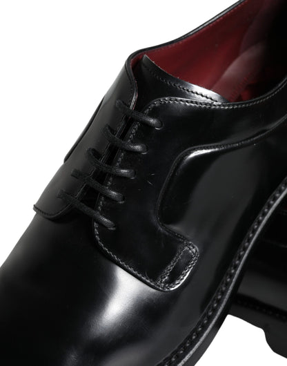 Dolce &amp; Gabbana Scarpe Derby da uomo in pelle di vitello nera