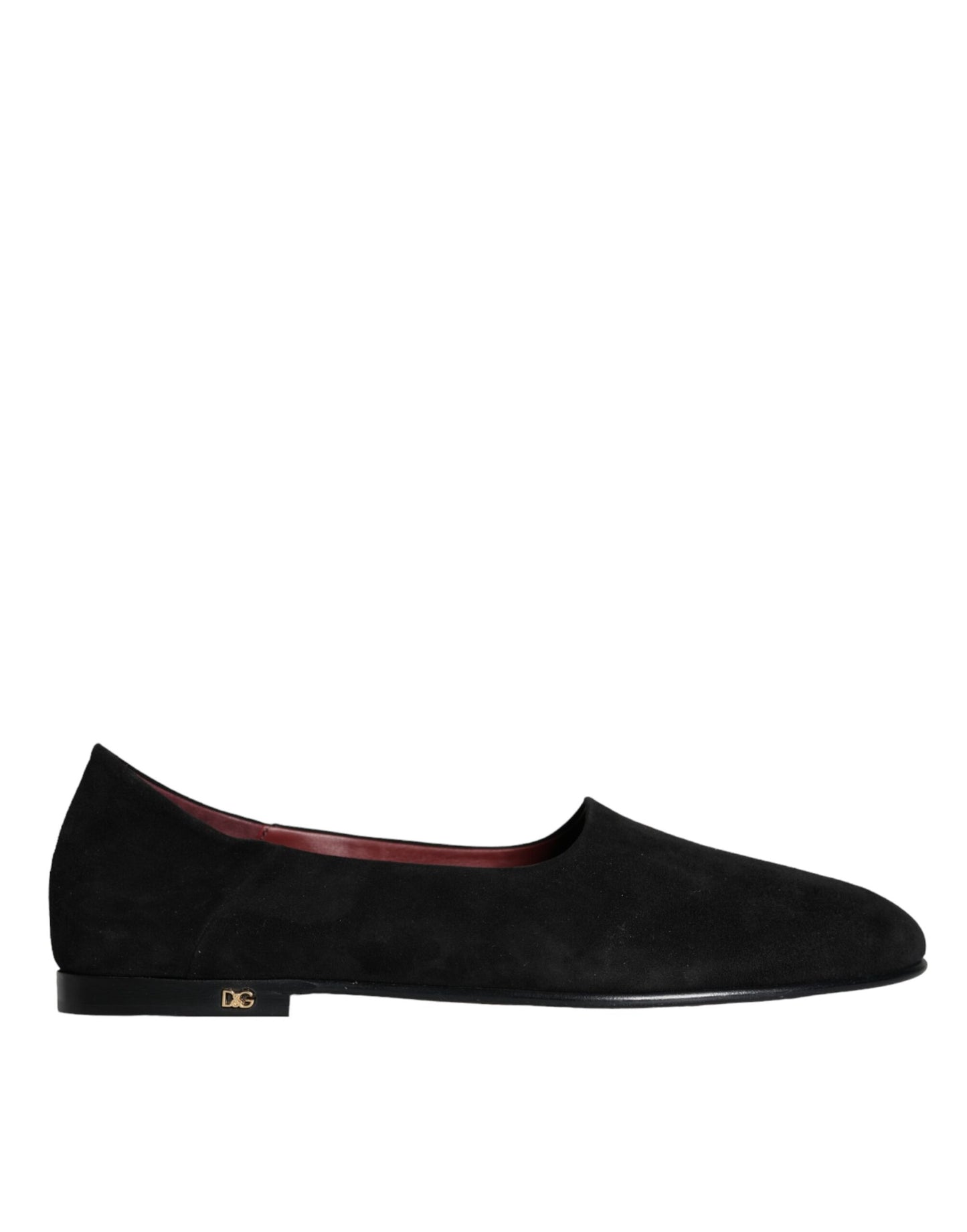 Dolce &amp; Gabbana Mocassini in pelle scamosciata nera Scarpe formali slip-on