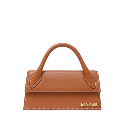 Borsa a mano in pelle marrone Jacquemus