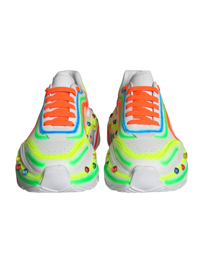 Dolce &amp; Gabbana Multicolor Daymaster LED Sneaker Scarpe Illuminate