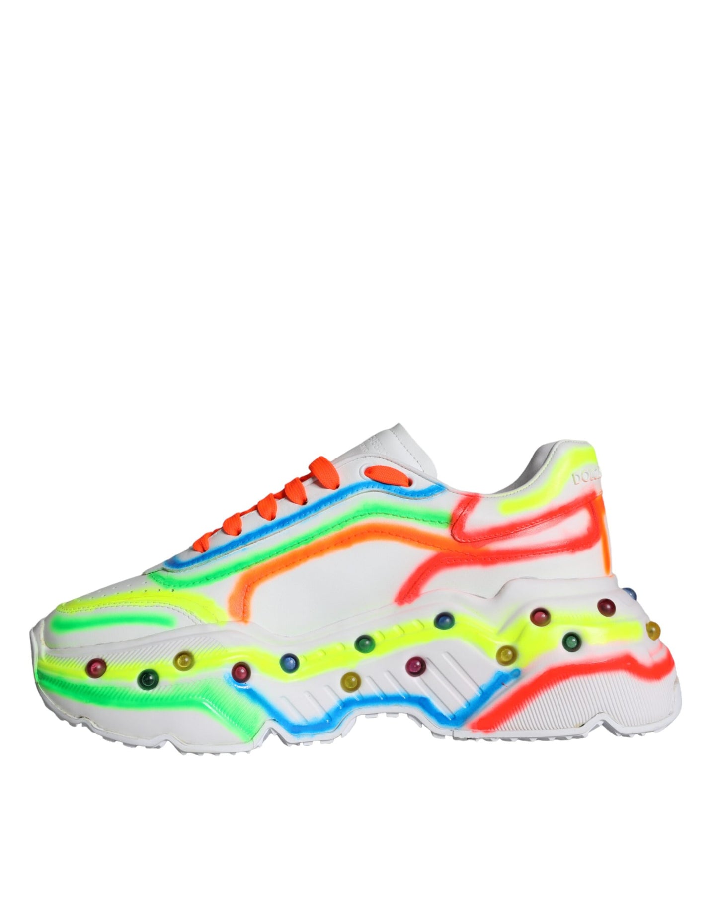 Dolce &amp; Gabbana Multicolor Daymaster LED Sneaker Scarpe Illuminate