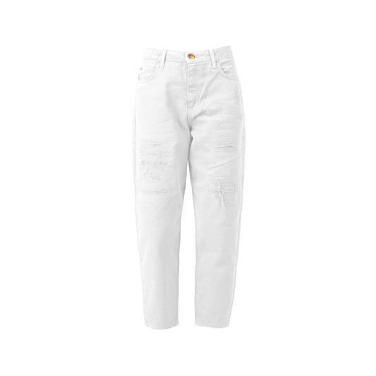 PINKO Jeans e Pantaloni in Cotone Bianco