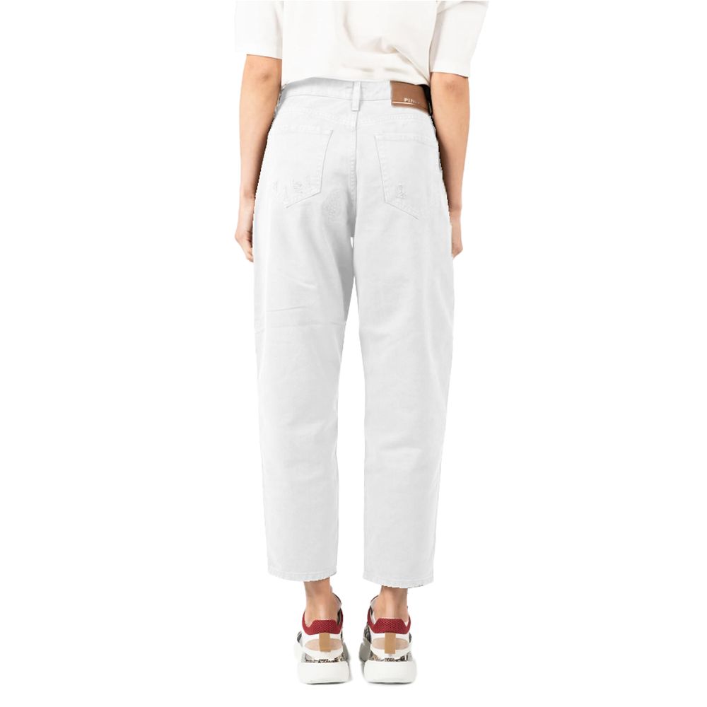 PINKO Jeans e Pantaloni in Cotone Bianco