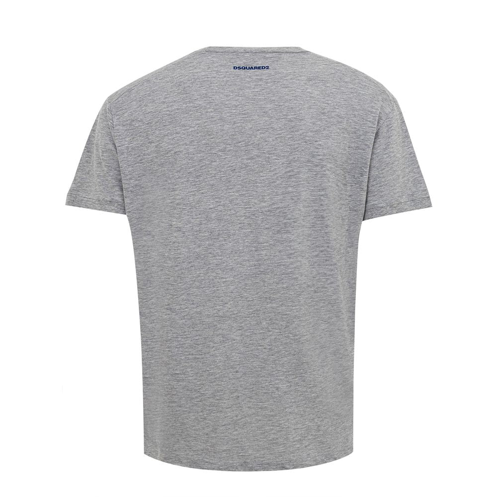 T-shirt in cotone grigio Dsquared²