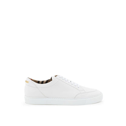 Sneaker in pelle bianca Burberry