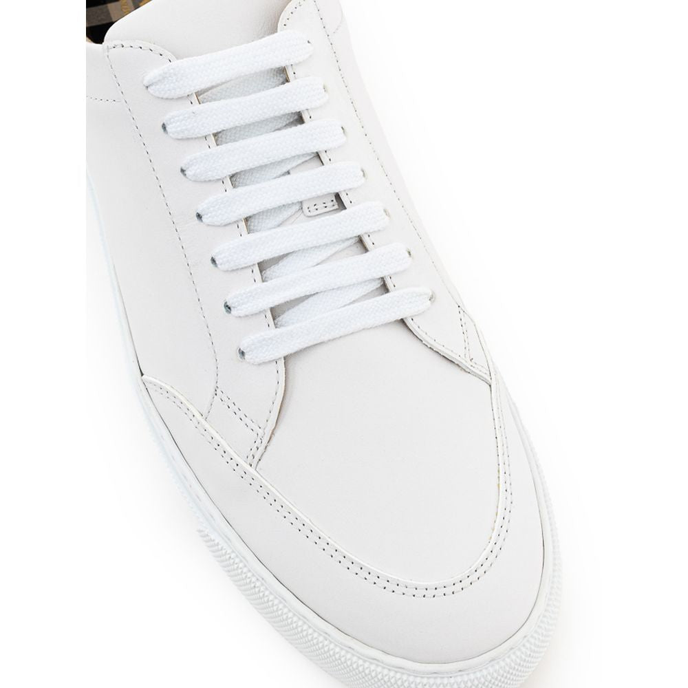 Sneaker in pelle bianca Burberry