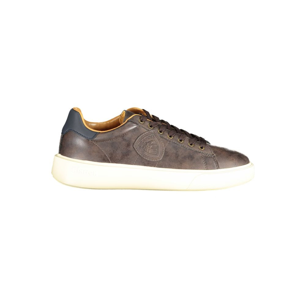 Sneaker Blauer in poliestere marrone