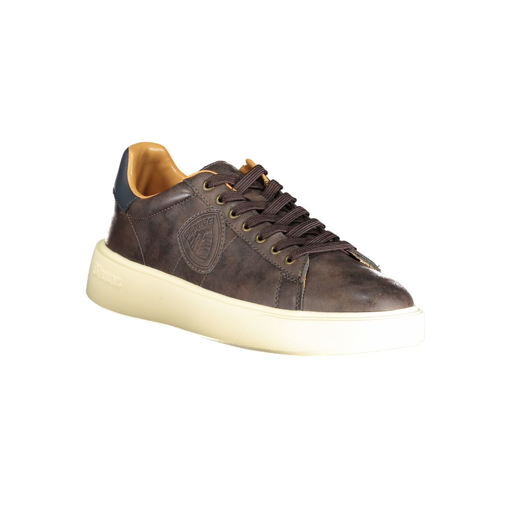 Sneaker Blauer in poliestere marrone