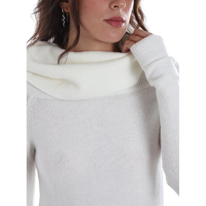 Yes Zee White Viscose Sweater