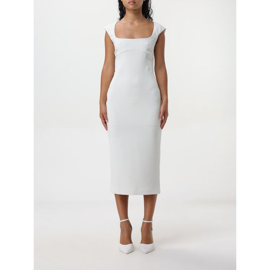 PINKO White Viscose Dress