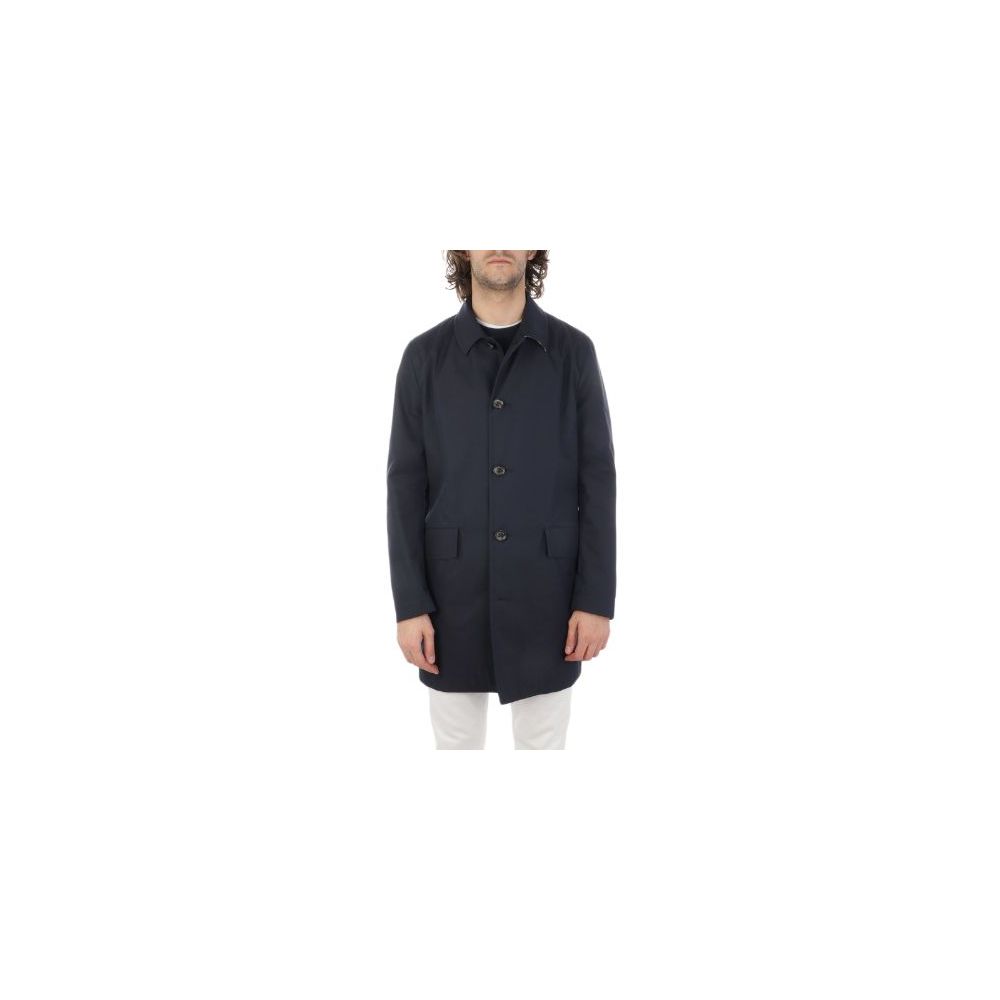 Giacca in cotone blu Aquascutum