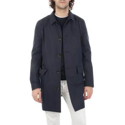 Giacca in cotone blu Aquascutum