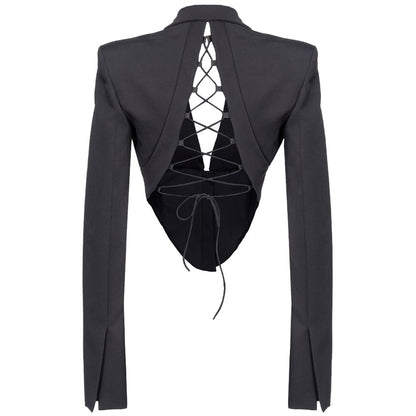 PINKO Black Viscose Suits & Blazer