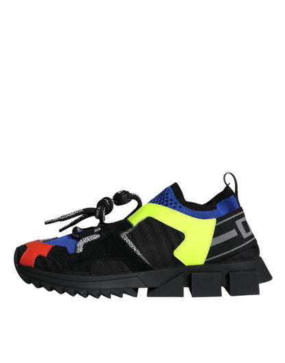 Dolce &amp; Gabbana Multicolor Mesh Sorrento Trekking Sneakers Scarpe