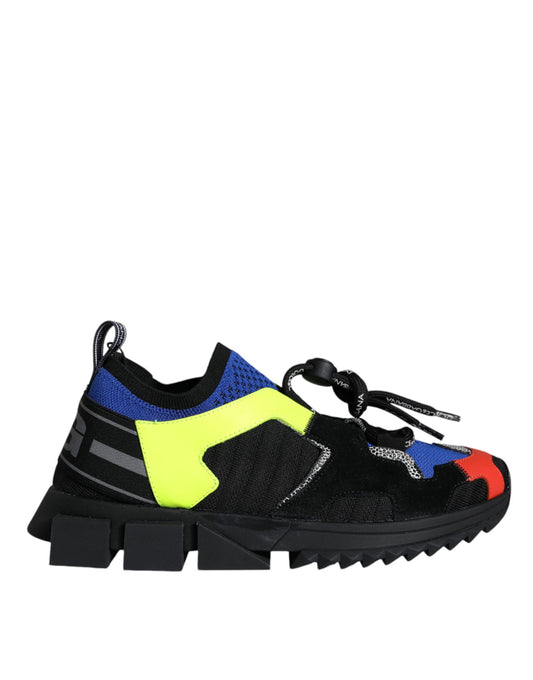 Dolce &amp; Gabbana Multicolor Mesh Sorrento Trekking Sneakers Scarpe