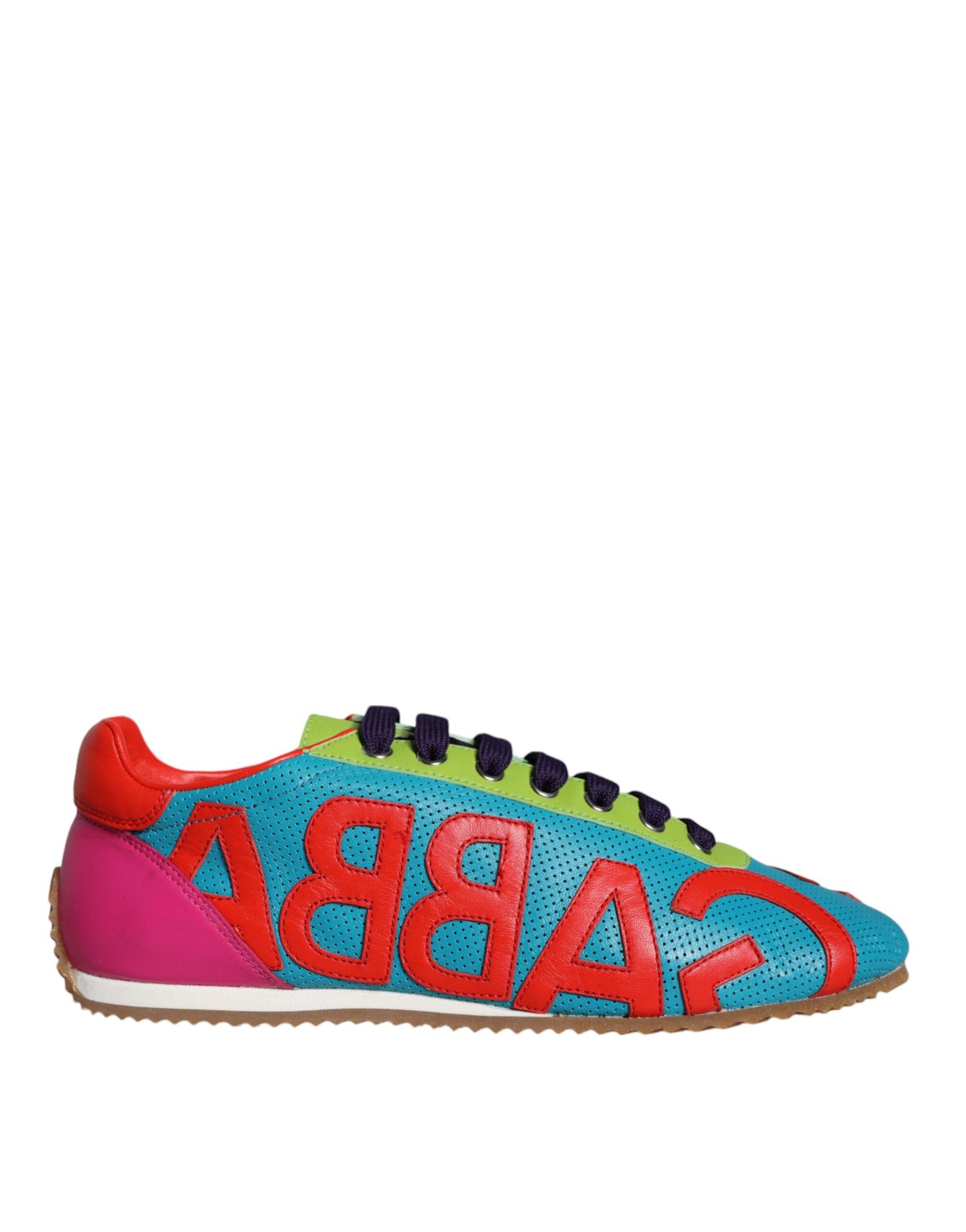 Dolce &amp; Gabbana Multicolor Leather Logo Casual Sneakers Scarpe