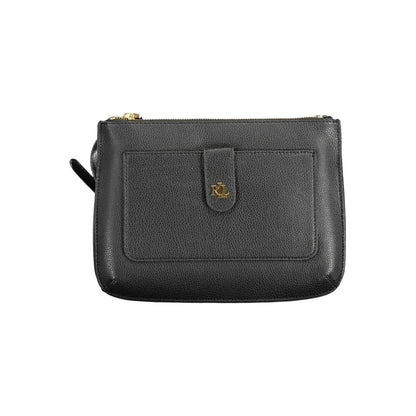 Borsa a mano in pelle nera Ralph Lauren