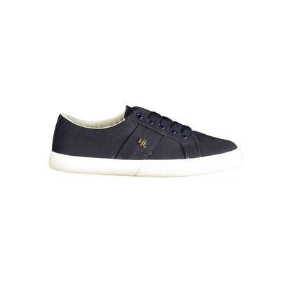 Sneaker in cotone blu Ralph Lauren