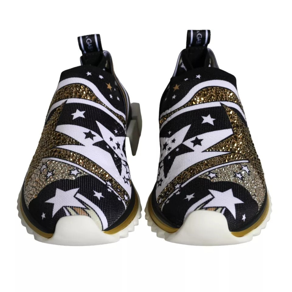 Dolce &amp; Gabbana Multicolor Comet Star Print Sorrento Sneakers Scarpe